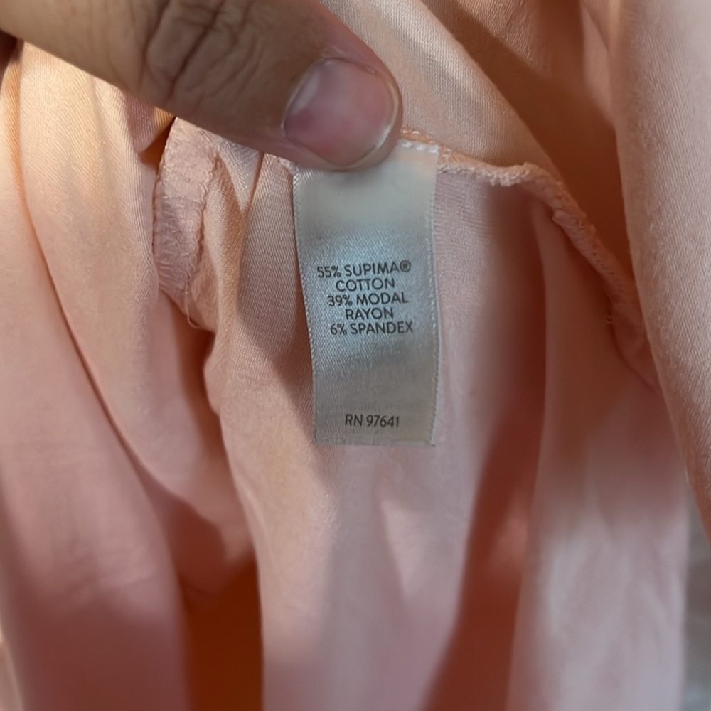 J Jill Luxe Supima ballet sleeve tunic. Size xl. Pale pink - Picture 4 of 5
